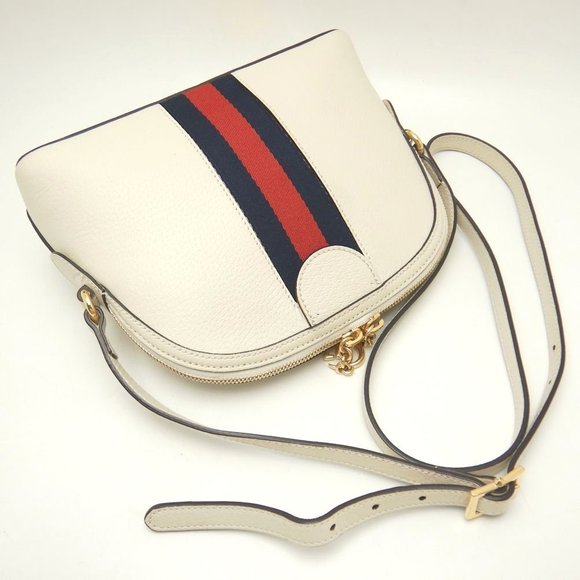 Gucci Ophidia Shoulder Bag Leather White - Picture 2 of 8